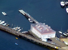Menemsha Boathouse Aerial View